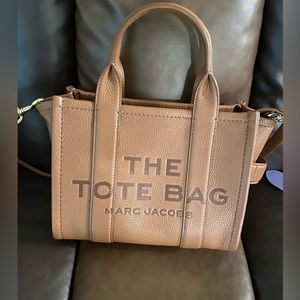 Marc Jacobs The Tote Bag Mini in Argon Oil.